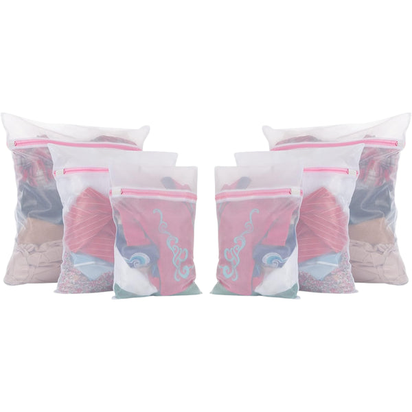 Mesh Laundry Bags Shoes Cloth Washing Bag (Pack Of 12)