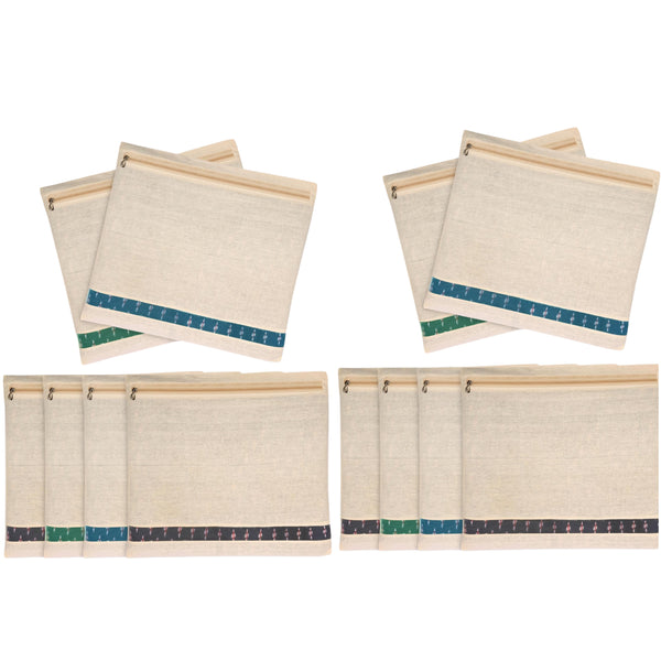 Cotton Zipper Saree Bags Pack of 50