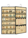 Hanging Jewelry Organizer with 24 Clear Pockets 15 hook