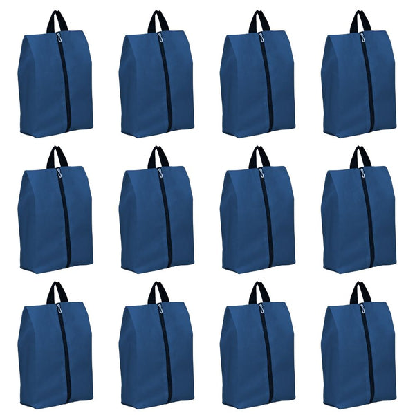 Shoe Storage Bag for Women & Men (Non Woven - Blue) PACK OF 12