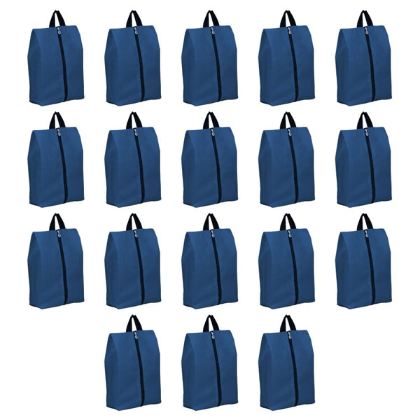 Shoe Storage Bag for Women & Men (Non Woven - Blue) PACK OF 18